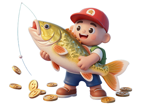 Angler mit goldenem Fisch aus dem Slot Big Bass Bonanza von Reel Kingdom