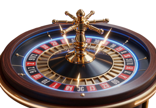 Roulettekessel mit goldenen Blitzen aus Lightning Roulette von Evolution